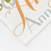 Herhalende Gepersonaliseerde Kleurrijke Namen allo Fleece Deken (Hoek)