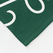 Herhalende hondennaam overal groen fleece deken (Hoek)