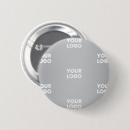 Herhalende logo's op grijze gradiënt (bewerkbare k ronde button 5,7 cm