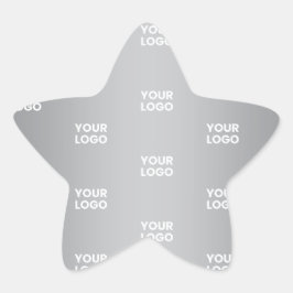 Herhalende logo's op grijze gradiënt (bewerkbare k ster sticker