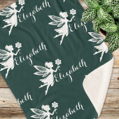 Herhalende naam Fairy Magic Fern Glade Green Sherpa Deken
