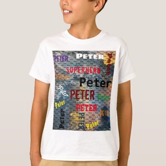 Herhalende NAAM KINDEREN die het T-shirt van Word (Voorkant)