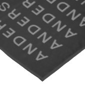 Herhalende Naam of Woordpatroon Grijs Zwart & Wit Tafelkleed (Gekanteld)