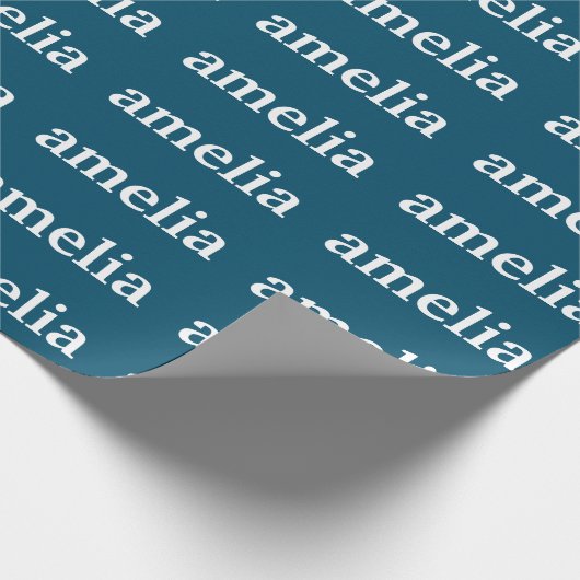 Herhalende Naam Persoonlijk Inpakpapier (Hoek)