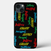 Herhalende Namen, Gepersonaliseerd Case-Mate iPhone Case (Achterkant)