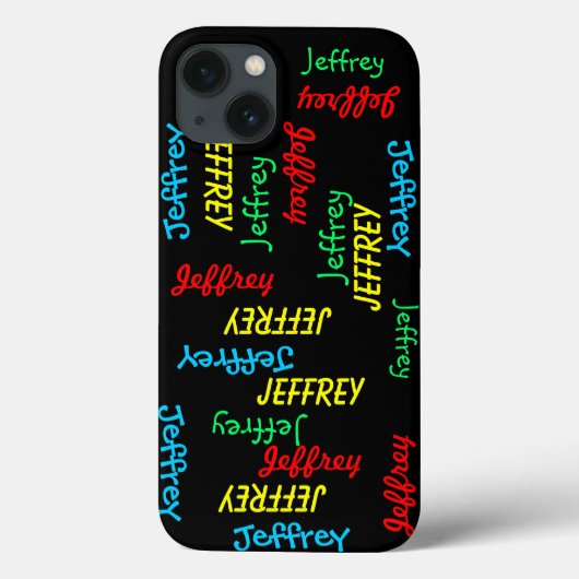 Herhalende Namen, Gepersonaliseerd Case-Mate iPhone Case (Achterkant)