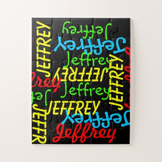 Herhalende Namen Kies Je Grootte Legpuzzel (Verticaal)