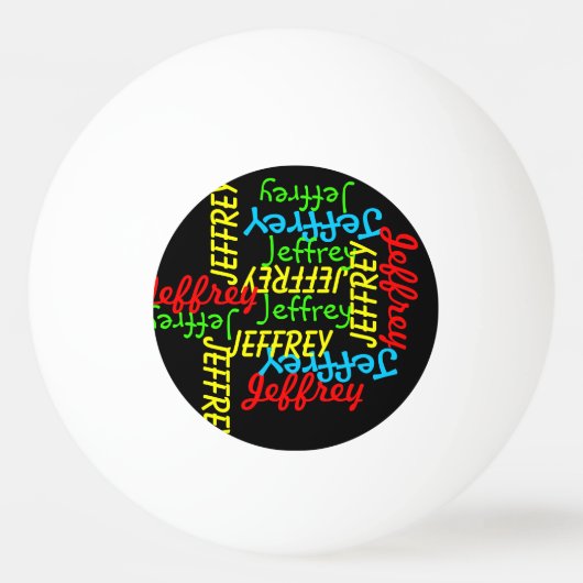 Herhalende Namen Pingpongbal (Voorkant)
