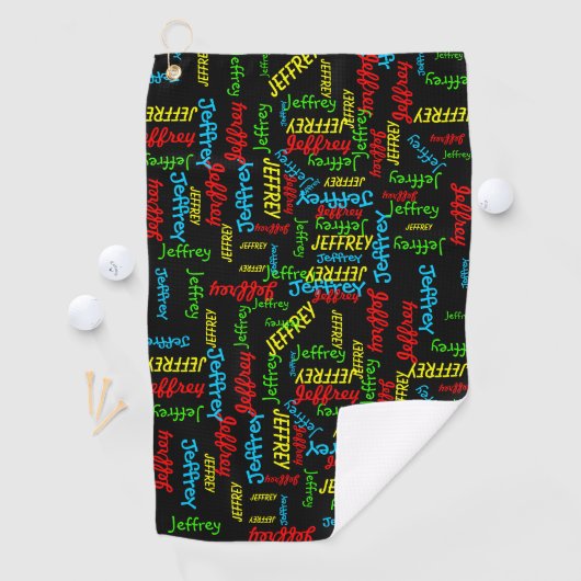 Herhalende Namen Putter Golfhanddoek (Insitu)
