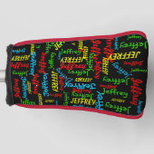 Herhalende Namen Putter Golfheadcover (Voorkant)