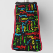 Herhalende Namen Putter Golfheadcover (Draai 90)