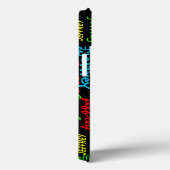 Herhalende Names Black Background, FUN, Case-Mate iPhone Case (Achterkant / Rechts)