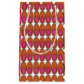 Herhalende Oranje en roze ovalen Klein Cadeauzakje (Voorkant)