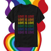  herhalende tekst LGBTQ Gay Pride T-shirt
