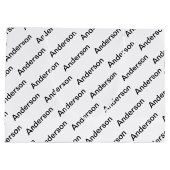 Herhalende Tekst Modern Wit & Zwart Groot Cadeauzakje (Achterkant)