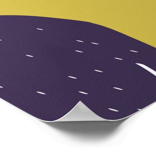  herhalende textuur met gestileerde vijgen. Abst Poster (Hoek)