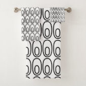 Herhalende witte eicellen bad handdoek (Insitu)