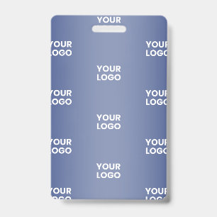 Herhalende zakelijke Logo Navy Blue Gradient Badge
