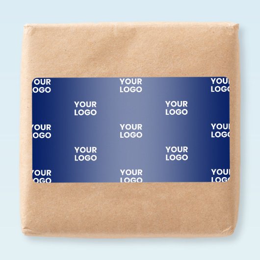 Herhalende zakelijke Logo | Navy Blue Gradient Etiket
