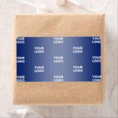Herhalende zakelijke Logo | Navy Blue Gradient Etiket (Insitu)