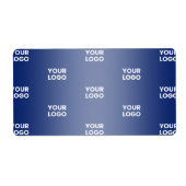 Herhalende zakelijke Logo | Navy Blue Gradient Etiket (Voorkant)