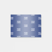 Herhalende zakelijke Logo | Navy Blue Gradient Post-it® Notes (Voorkant)