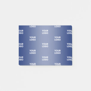Herhalende zakelijke Logo   Navy Blue Gradient Post-it® Notes