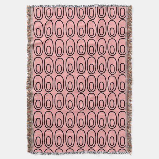 Herhalende Zalm Ovals Deken (Voorkant Verticaal)