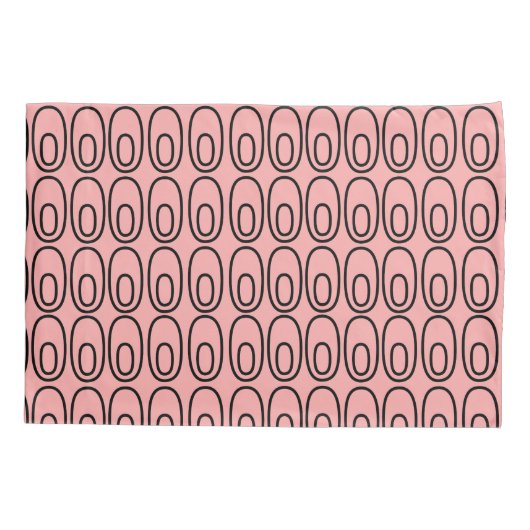 Herhalende zalmovalen kussensloop (Achterkant)