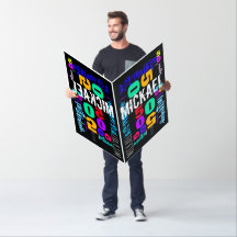 Herhaling 50 Verjaardag naam 7 letters GIANT 24x36