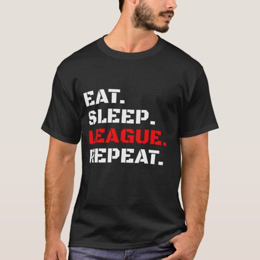 Herhaling Shirt Eat Slaapliga (Voorkant)