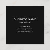 Herhaling van Afbeelding, ontwerp of bedrijfsmatig Vierkante Visitekaartje (Achterkant)