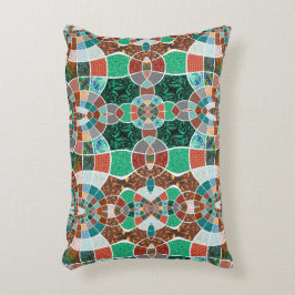 Herhaling van afbeeldingen met een licht fractaal  accent kussen