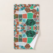 Herhaling van afbeeldingen met een licht fractaal  bad handdoek (Handdoek)