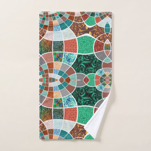 Herhaling van afbeeldingen met een licht fractaal bad handdoek (Handdoek)