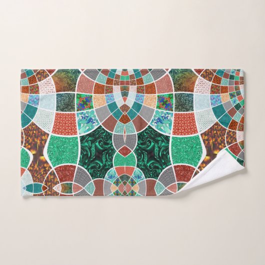 Herhaling van afbeeldingen met een licht fractaal bad handdoek (Handdoek)