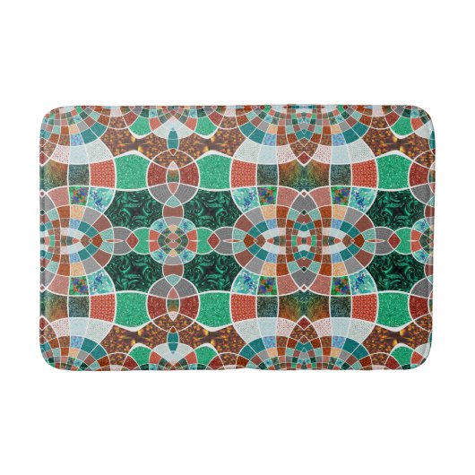 Herhaling van afbeeldingen met een licht fractaal  badmat (Voorkant)