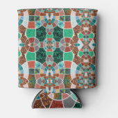 Herhaling van afbeeldingen met een licht fractaal  blikjeskoeler (Voorkant)