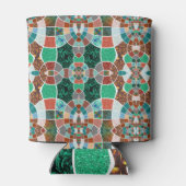 Herhaling van afbeeldingen met een licht fractaal  blikjeskoeler (Achterkant)