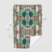 Herhaling van afbeeldingen met een licht fractaal  golfhanddoek (Insitu)