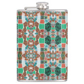 Herhaling van afbeeldingen met een licht fractaal  heupfles (Voorkant)