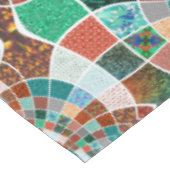 Herhaling van afbeeldingen met een licht fractaal  tafelkleed (Gekanteld)