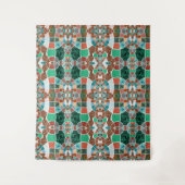 Herhaling van afbeeldingen met een licht fractaal  wandkleed (Voorkant)