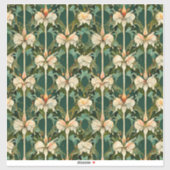 Herhaling van botanische patronen sticker (Vel)