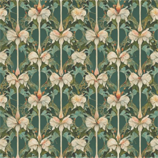 Herhaling van botanische patronen sticker (Voorkant)