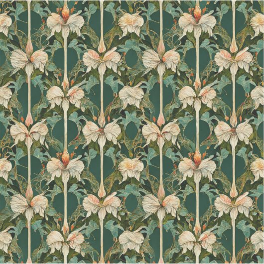 Herhaling van botanische patronen sticker (Voorkant)