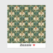 Herhaling van botanische patronen sticker (Vel)