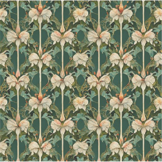 Herhaling van botanische patronen sticker (Voorkant)