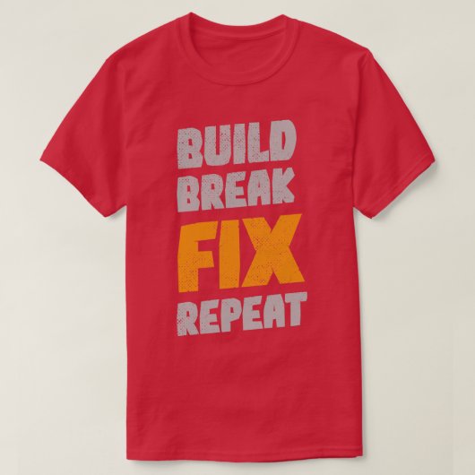 Herhaling van break-evenaar maken t-shirt (Design voorkant)