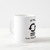 Herhaling van de Eat-slaapwoordgroep Koffiemok (Voorkant links)